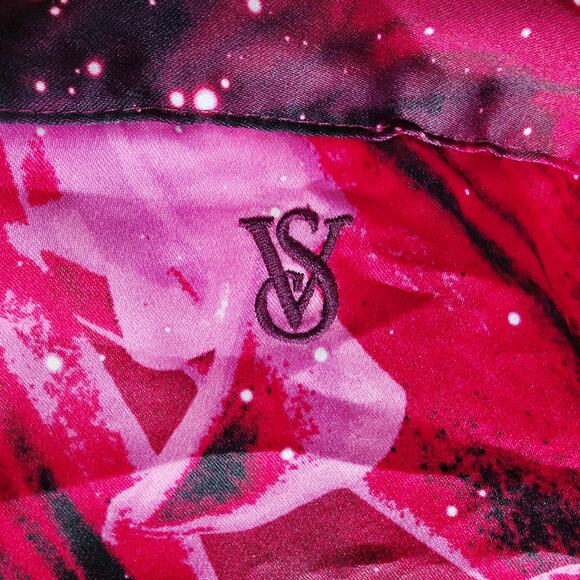 Victoria's Secret NWT Satin Long Wrap Robe Floral Ziggy print Size M/L - Picture 6 of 12